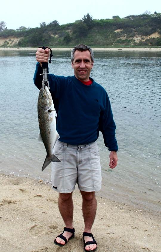John's first bluefish of the year
